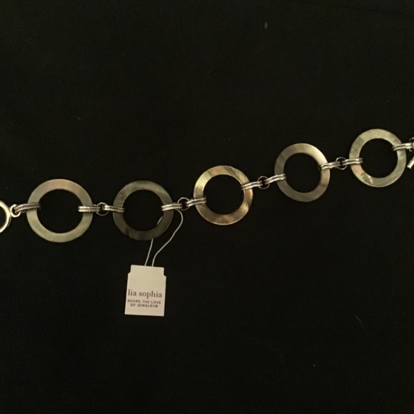 Lia Sophia Genuine Mother of Pearl bracelet - Picture 1 of 9